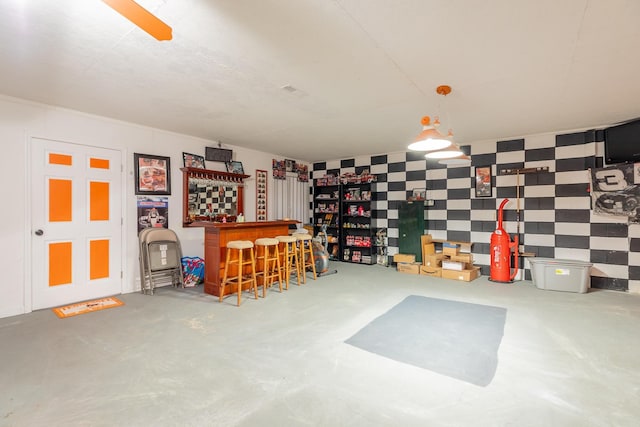 78 Gray Rd, Signal Mountain, TN 37377 - below grade area with a bar