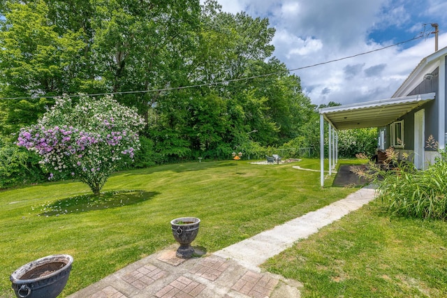 78 Gray Rd, Signal Mountain, TN 37377 - view of grassy yard with a patio area