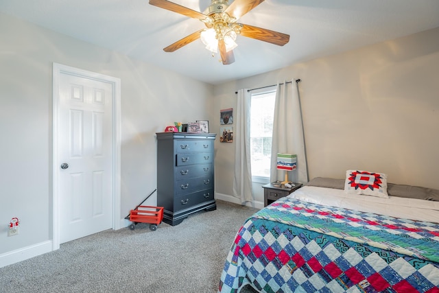 78 Gray Rd, Signal Mountain, TN 37377 - bedroom with carpet floors and a ceiling fan