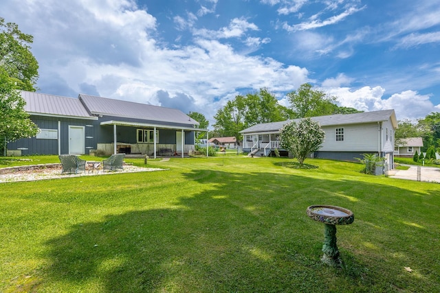 78 Gray Rd, Signal Mountain, TN 37377 - view of green lawn with a fire pit