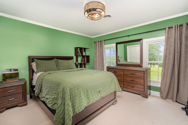 1640 Eno Rd, Dickson, TN 37055 - bedroom featuring ornamental molding and light carpet