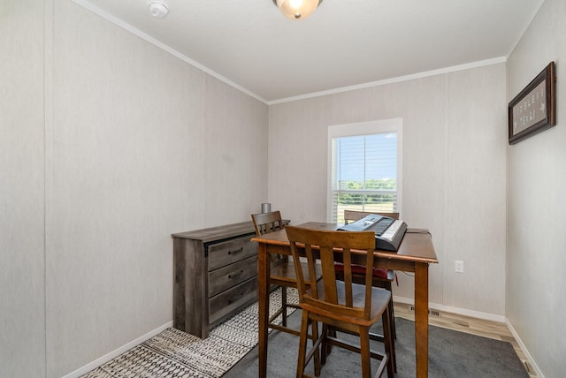 1640 Eno Rd, Dickson, TN 37055 - office with ornamental molding and baseboards