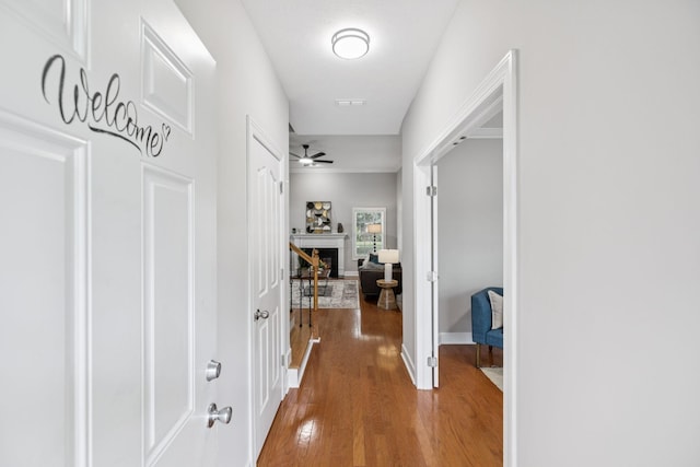 4613 Scottish Dr, Murfreesboro, TN 37128 - hall featuring wood finished floors and baseboards