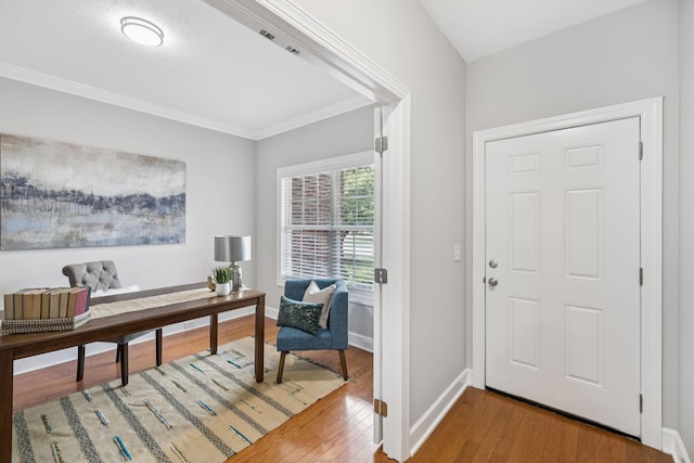 4613 Scottish Dr, Murfreesboro, TN 37128 - foyer entrance featuring ornamental molding and wood finished floors
