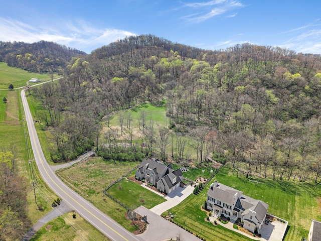 1049 Holly Tree Gap Rd, Brentwood, TN 37027 - aerial overview of property's location featuring a heavily wooded area