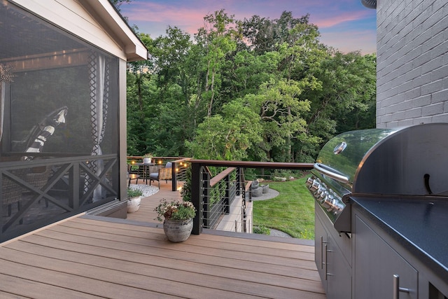1049 Holly Tree Gap Rd, Brentwood, TN 37027 - wooden terrace featuring a grill