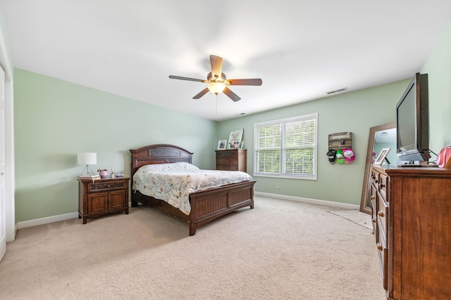 216 Desperado Ave, Pulaski, TN 38478 - bedroom featuring light colored carpet and ceiling fan