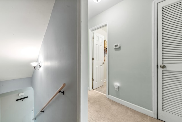 216 Desperado Ave, Pulaski, TN 38478 - hall with an upstairs landing and carpet flooring