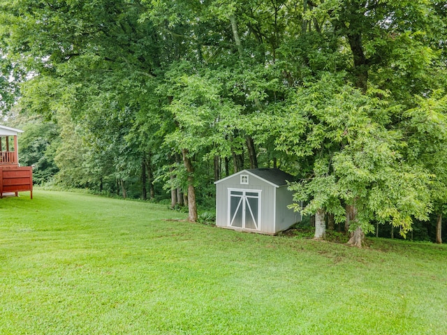 216 Desperado Ave, Pulaski, TN 38478 - view of green lawn with a shed