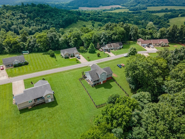 216 Desperado Ave, Pulaski, TN 38478 - aerial view of sparsely populated area featuring a heavily wooded area