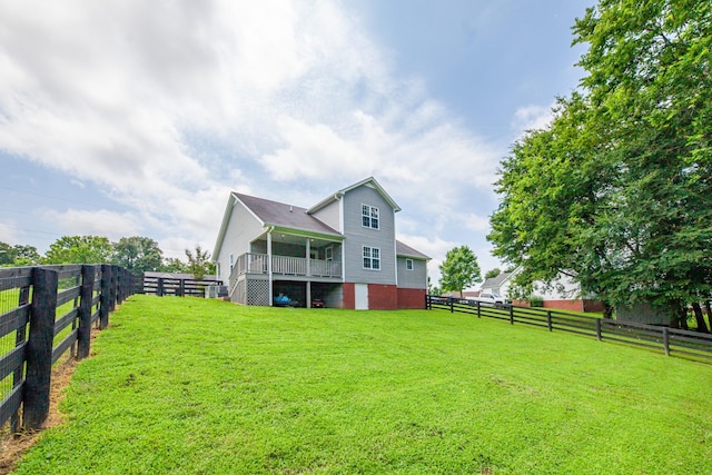 216 Desperado Ave, Pulaski, TN 38478 - rear view of property featuring a fenced backyard