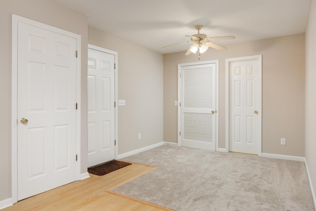 140 Janes Way NE, Cleveland, TN 37323 - entryway with a ceiling fan and wood finished floors