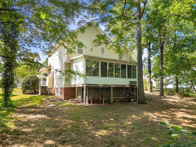 140 Janes Way NE, Cleveland, TN 37323 - back of house with a sunroom