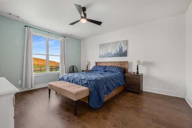 5726 Bridgemore Blvd, Murfreesboro, TN 37129 - bedroom featuring wood-type flooring and a ceiling fan