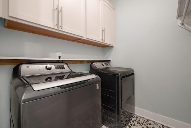 5726 Bridgemore Blvd, Murfreesboro, TN 37129 - laundry room with cabinet space and washer and clothes dryer