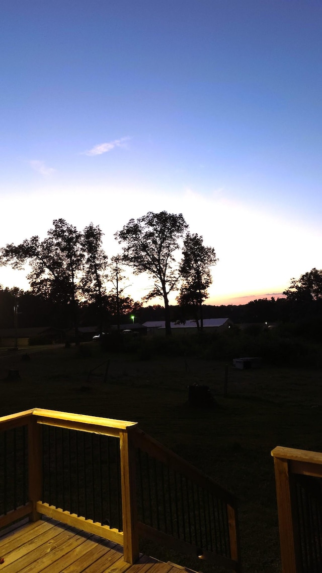 145 Michelle Ln, Winchester, TN 37398 - view of deck at dusk