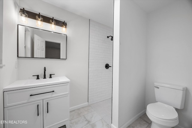 1701 Talbott Kansas Rd, Talbott, TN 37877 - full bathroom with marble finish floors, vanity, and a tile shower