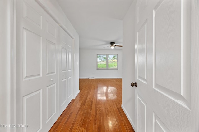 1701 Talbott Kansas Rd, Talbott, TN 37877 - corridor with hardwood / wood-style floors and baseboards