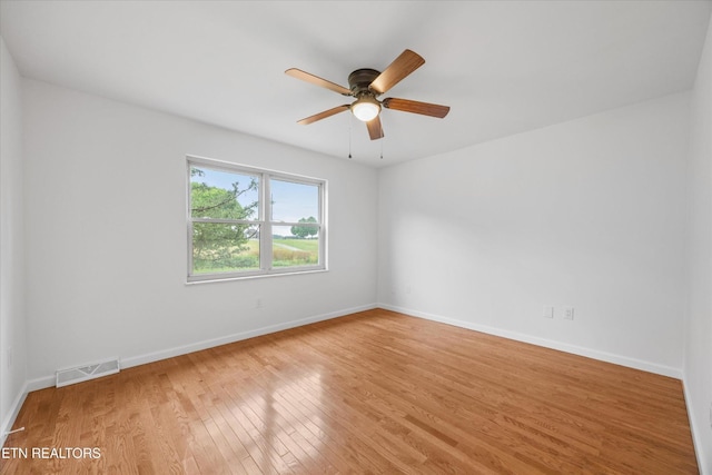 1701 Talbott Kansas Rd, Talbott, TN 37877 - spare room with light wood finished floors and ceiling fan