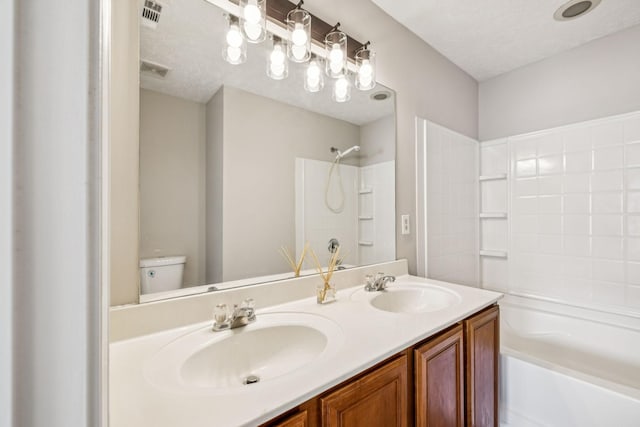 5428 Cedar Ash Xing, Antioch, TN 37013 - full bathroom featuring double vanity and shower / washtub combination