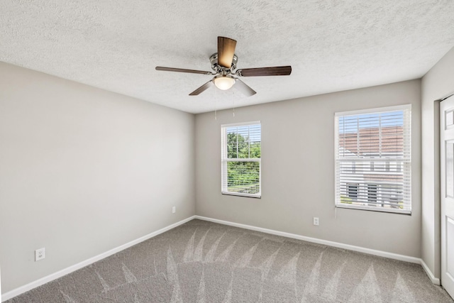 5428 Cedar Ash Xing, Antioch, TN 37013 - spare room featuring carpet floors, a ceiling fan, and a textured ceiling