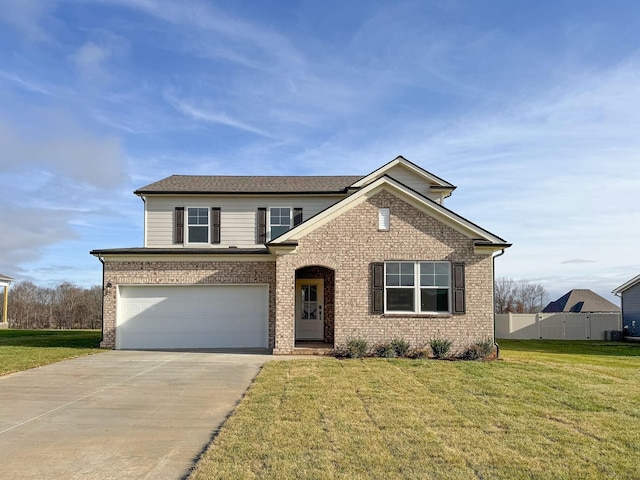 2502 Beverly Gail Rd, Pleasant View, TN 37146 - traditional home featuring concrete driveway, a garage, and brick siding