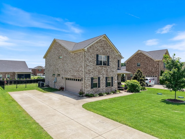 509 Eagleview Dr, Eagleville, TN 37060 - view of front of property with an attached garage, concrete driveway, and brick siding