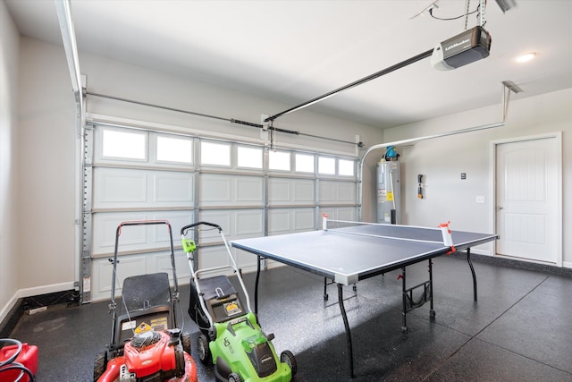 509 Eagleview Dr, Eagleville, TN 37060 - game room with a garage and water heater
