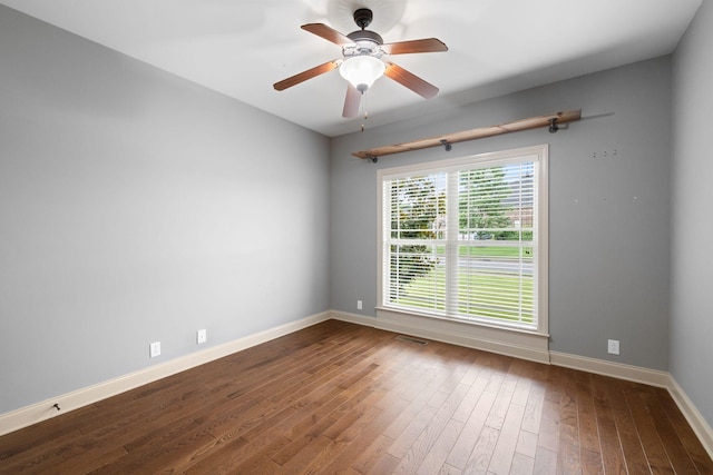 1118 Averwater Run, Murfreesboro, TN 37128 - spare room with dark wood-style flooring and ceiling fan