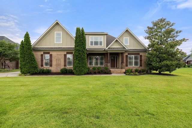 1118 Averwater Run, Murfreesboro, TN 37128 - craftsman inspired home with board and batten siding, brick siding, and a front yard
