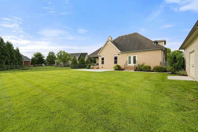 1118 Averwater Run, Murfreesboro, TN 37128 - fenced backyard with a patio and entry steps