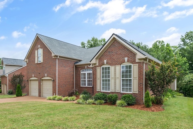 225 Cobblestone Lndg, Mount Juliet, TN 37122 - traditional-style home with brick siding, a garage, driveway, and a front lawn