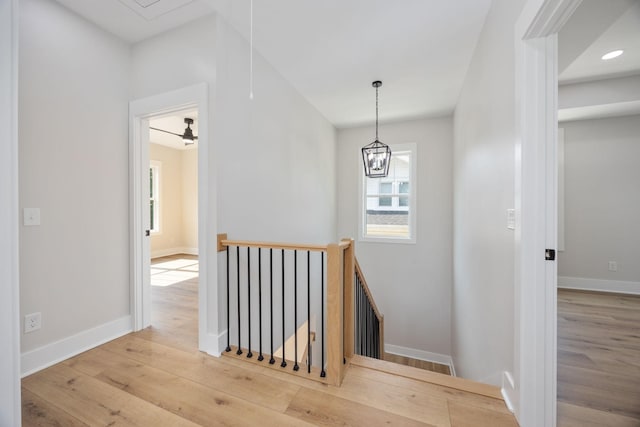 403 Boren St, Springfield, TN 37172 - staircase with hardwood / wood-style floors and attic access