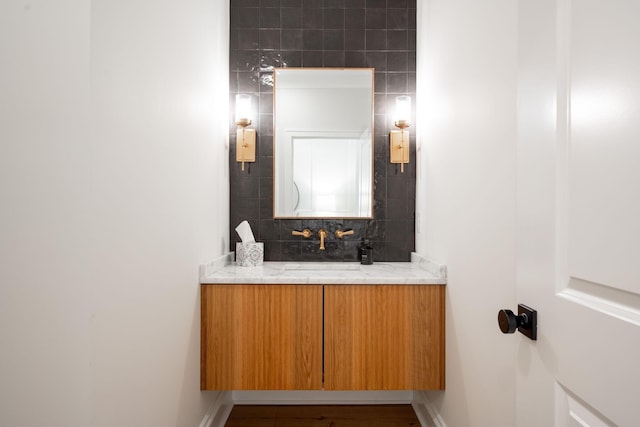 1015 Amelia Ct, Chattanooga, TN 37412 - bathroom featuring vanity and wood finished floors