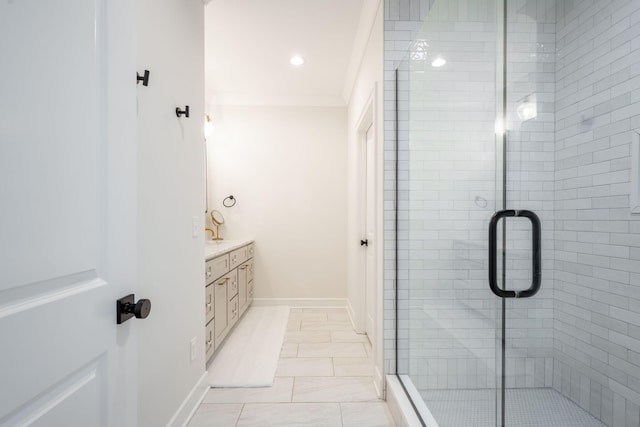 1015 Amelia Ct, Chattanooga, TN 37412 - bathroom featuring vanity and a shower stall