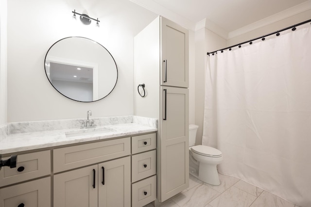 1015 Amelia Ct, Chattanooga, TN 37412 - bathroom featuring vanity, marble look tile flooring, and curtained shower