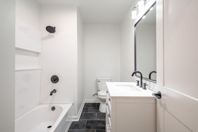 35 Agnes Ave, Chattanooga, TN 37406 - bathroom featuring vanity, tile patterned floors, and bathtub / shower combination