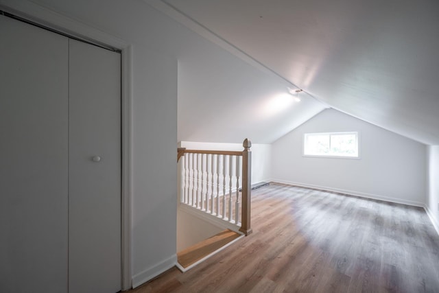 35 Agnes Ave, Chattanooga, TN 37406 - additional living space featuring wood finished floors and vaulted ceiling