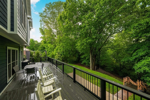 715 Forest Ave, Chattanooga, TN 37405 - wooden terrace featuring outdoor dining space