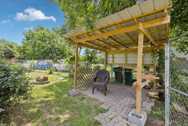 521 5th Ave N, Lewisburg, TN 37091 - view of yard featuring an outdoor fire pit