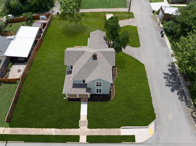 414 W College St, Dickson, TN 37055 - aerial view of property and surrounding area