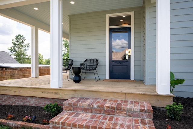 414 W College St, Dickson, TN 37055 - entrance to property featuring covered porch