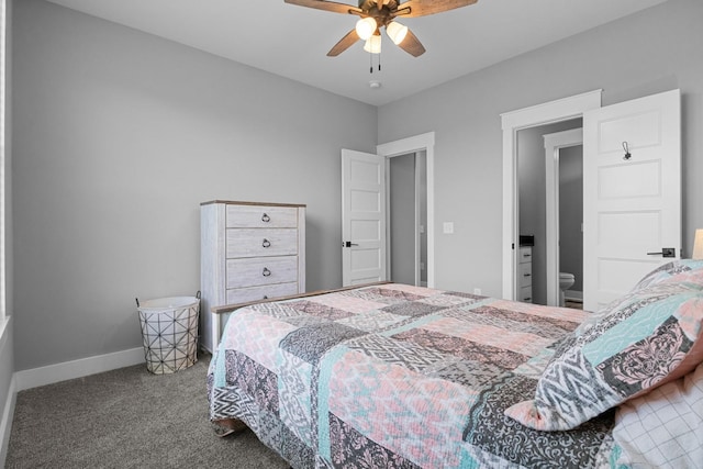 1014 Douglas Ct, Dickson, TN 37055 - carpeted bedroom featuring baseboards and a ceiling fan