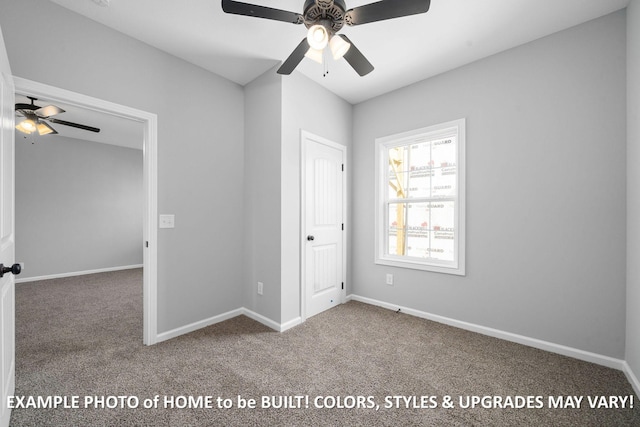 1988 Flats Rd, Cunningham, TN 37052 - unfurnished bedroom with carpet floors and a ceiling fan