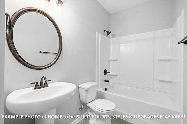 1988 Flats Rd, Cunningham, TN 37052 - bathroom featuring bathing tub / shower combination and toilet