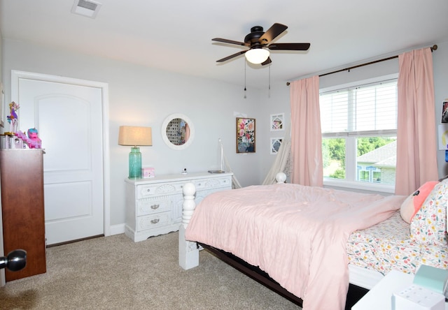 216 Honeysuckle Ln, Lebanon, TN 37087 - bedroom featuring light colored carpet and ceiling fan