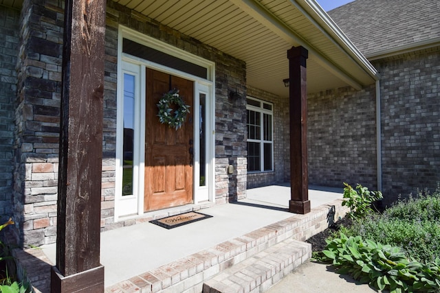 216 Honeysuckle Ln, Lebanon, TN 37087 - entrance to property with a porch and a shingled roof