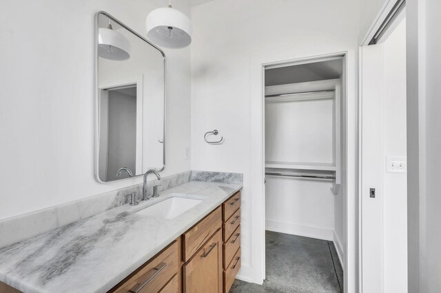 18 Willis St Unit A, Nashville, TN 37207 - bathroom featuring vanity and concrete flooring