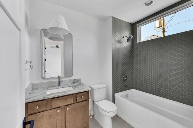 18 Willis St Unit A, Nashville, TN 37207 - full bathroom featuring  shower combination, vanity, and wood finished floors
