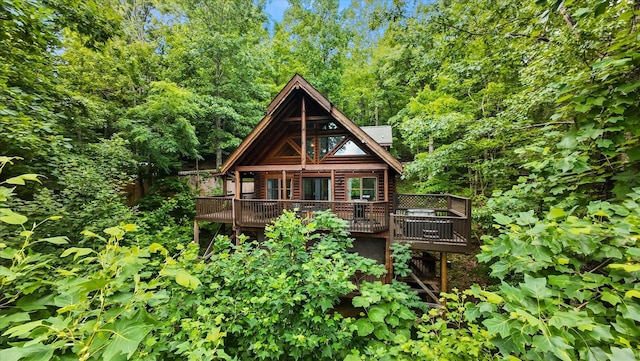 945 Scenic Trl, Gatlinburg, TN 37738 - view of front of home with a deck